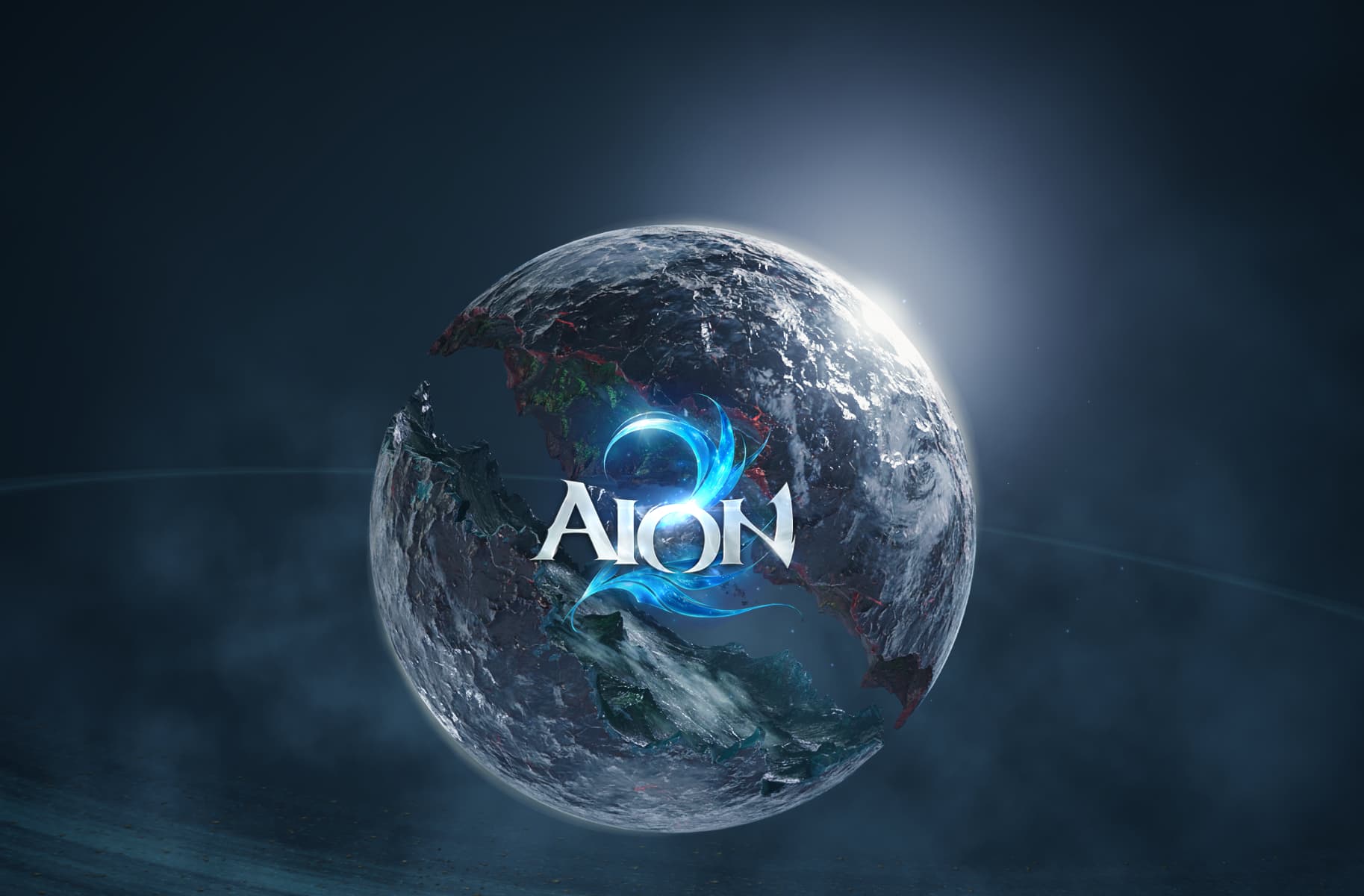 AION 2 标志与亚特雷亚世界画面